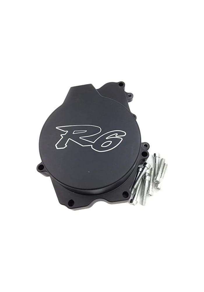 XKMT Engine Stator Cover for Yamaha YZF-R6 2003-2006 & YZF-R6S 2006 Black Left Side