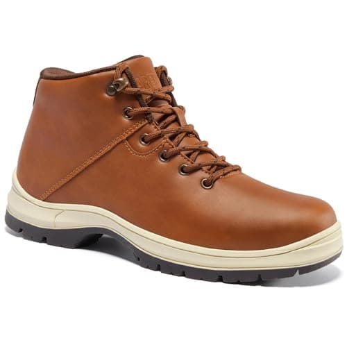 CARENURSE Mens Lightweight Hiking Boots Water Resistant Mid Ankle Work Casual Hiker Trekking Outdoor Boots Anti Slip Hiking Shoes