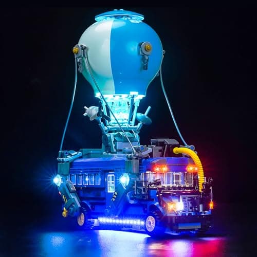 Hilighting Upgraded Led Light Kit Compatible with Lego Fortnite Battle Bus Building Set Lights Decoration Compatible with Lego 77073 Model Not Included