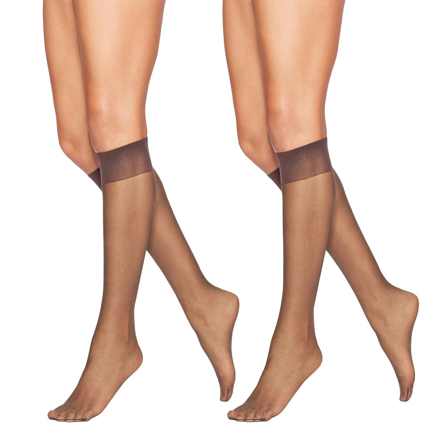 Hanes Alive Full Support Sheer Knee Highs2pair Barely There one size