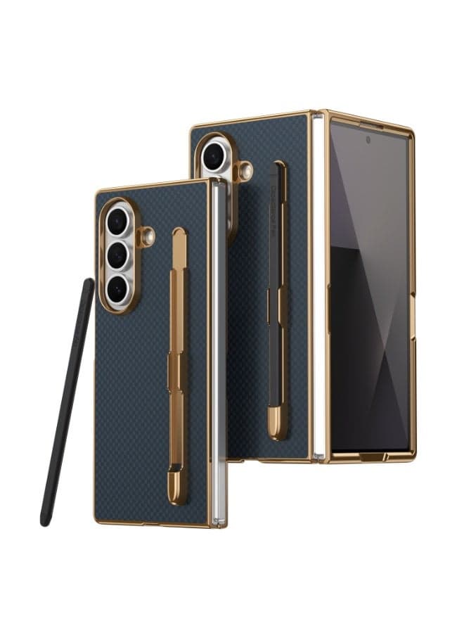 Magnetic for Samsung Z Fold 7 Case, Built-in Hinge Protection Front Screen Protector Full Body Rugged Phone Cases