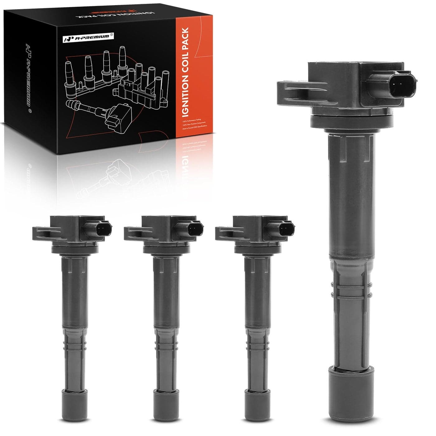 APremium Engine Ignition Coil Packs Compatible with Honda Accord 20082012 Civic Crosstour 20122015 CRV 20102014 Acura ILX 20132015 L4 24L 4PC Set