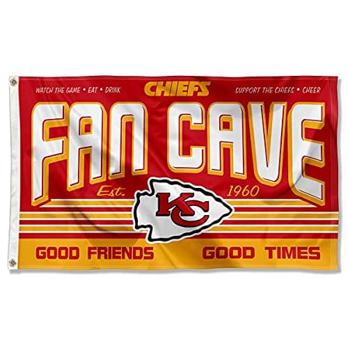 Kansas City Chiefs Fan Man Cave Banner Flag