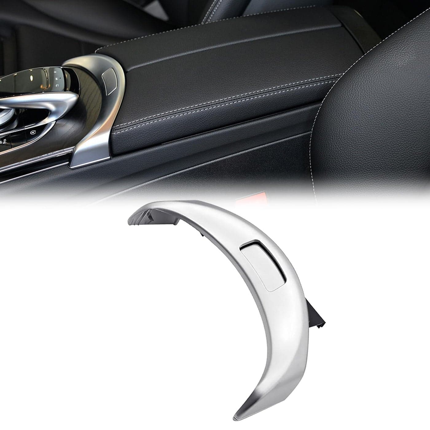 FZJDSD Front Console Cover Armrest Release Button Compatible with MercedesBenz C300 C350E C400 W253 GLC200 20152020 Replaces A2056803407 2056803711