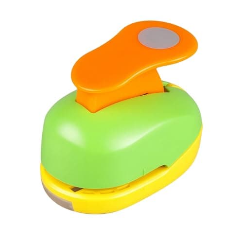 Circle Punch 12 inch Craft Lever Circle Shape Lever Punch Handmade Paper Candy Color by Random 12 inch12mm