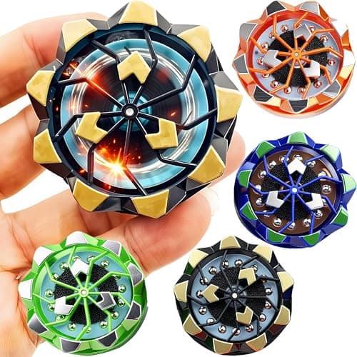 ColdSpark Spinning Tops 4Pack Sensory Fidget Toys Party Favors for Kids 48 Fireworks Gyroscope Toy with Silicone Bumper Battle Top Spinners for Boys Birthday Return Gifts
