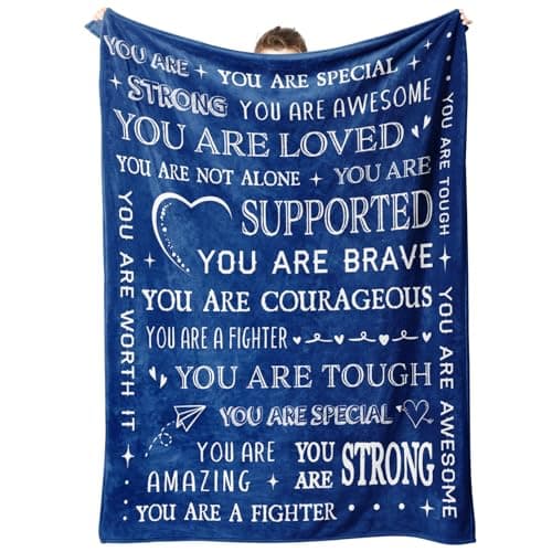 SteadStyle Blanket Gifts for Women or Men - Get Well Blanket, Inspirational Gifts for Her Him, Feel Better After Surgery Present, Thinking of You Gift for Mom Friend Sister Coworker, 60'' x 50''