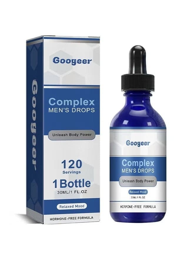 Nexusbio Labs Complex Men's Drops, Body Oils, Body Serum For Mens External Use Suitable For Men's External Use Exercise Maintenance Essential Oil 30ML/1fl.Oz