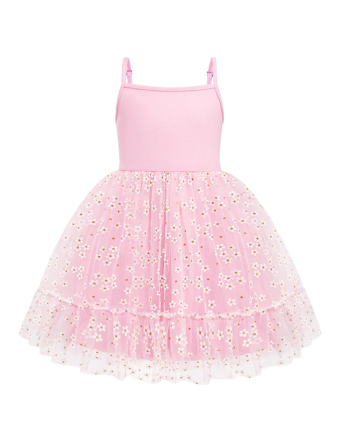 Arshiner Toddler Girl Tulle Dress Pink Tutu Party Princess Dresses Fairy Photoshoot Outfit Spring Clothes 4t