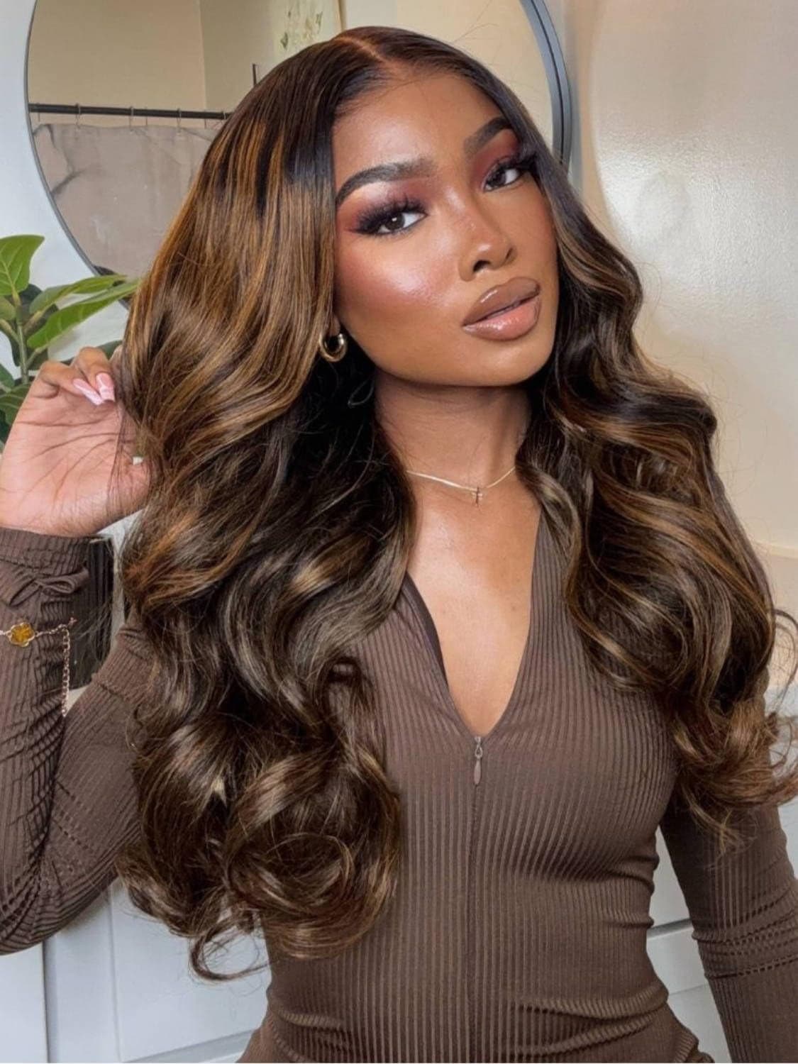 Beauty Forever Ombre Highlight Brazilian Body Wave Virgin Hair 3 Bundles 14 16 18 InchOmbre Blonde Remy Human Hair Wavy Weaves Hair Extentions Color FB30