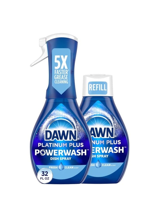 Powerwash Spray Starter Kit Platinum Dish Soap Fresh Scent 1 Starter Kit 1 Powerwash Refill 16 Fl Oz Each