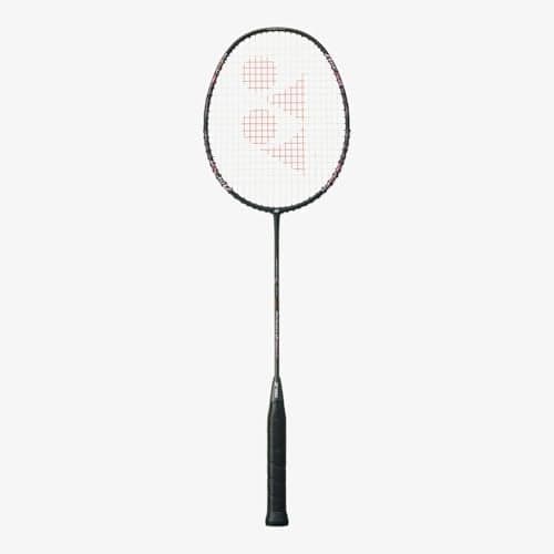 Yonex Arcsaber 2 Feel Strung Badminton Racquet, Lightweight 4U4, (Black/Pink)