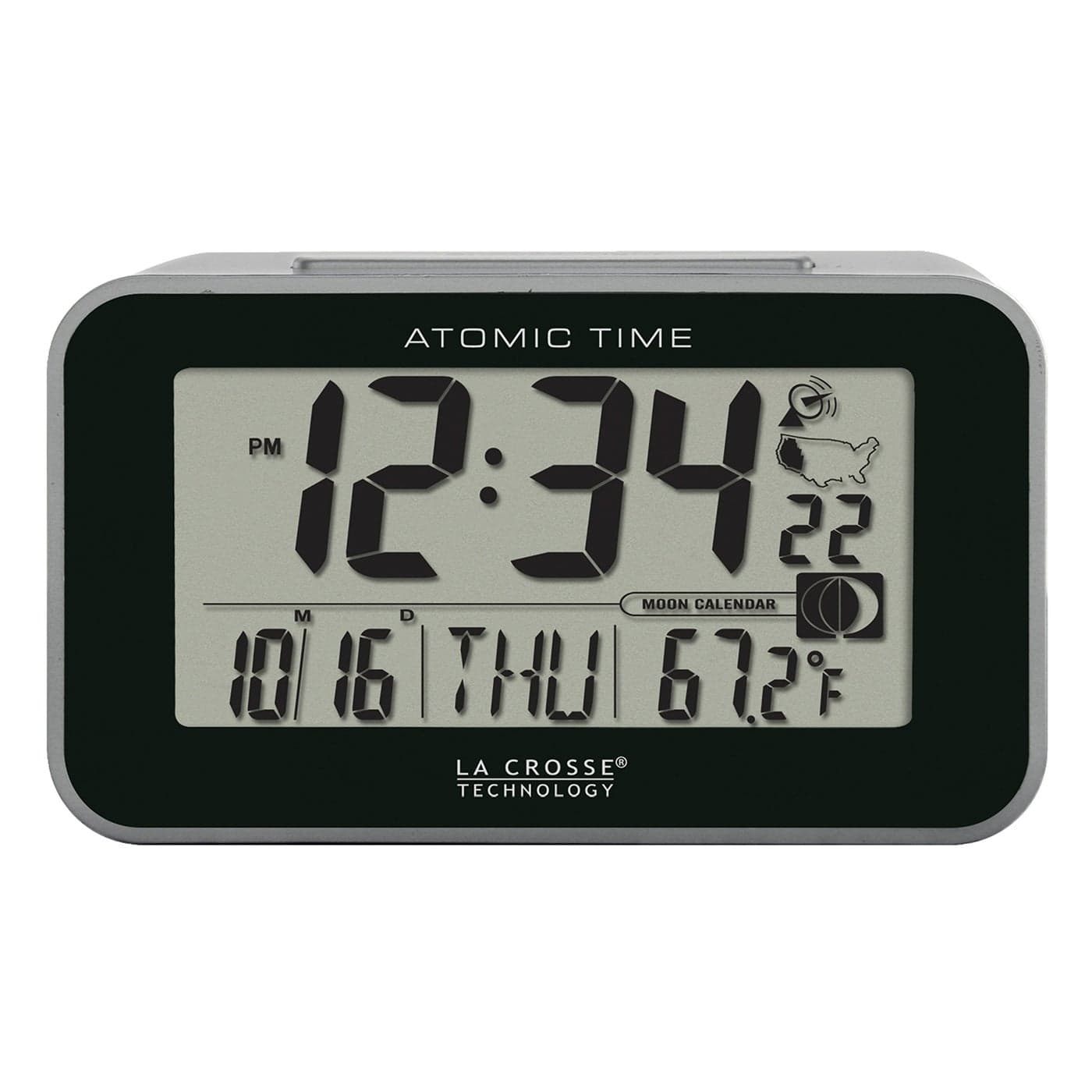 La Crosse Technology 6171270 Atomic LCD Alarm Clock
