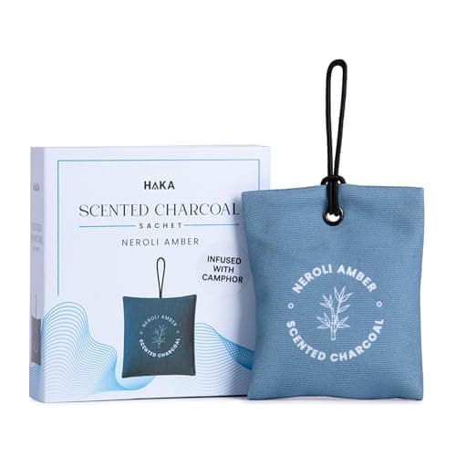 Haka Camphor Charcoal Aroma Cone Sachet | Long-Lasting Natural Air Purifier & Freshener | For Car, Home, Cupboards, Drawers & Office
