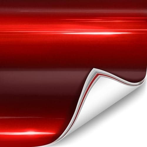 ColorFusion PPF by VViViD, Gloss Sinister Red Dry Apply PPF Vinyl Car Wrap Roll 1.3ft x 5ft