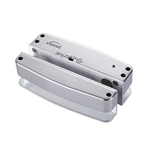 Visionis VIS-DP105GD-FSA-LED Electric Drop Bolt Lock 1700lbs for Full Glass Door and Glass Frame with LED and Time Delay Fail Safe Normally Closed