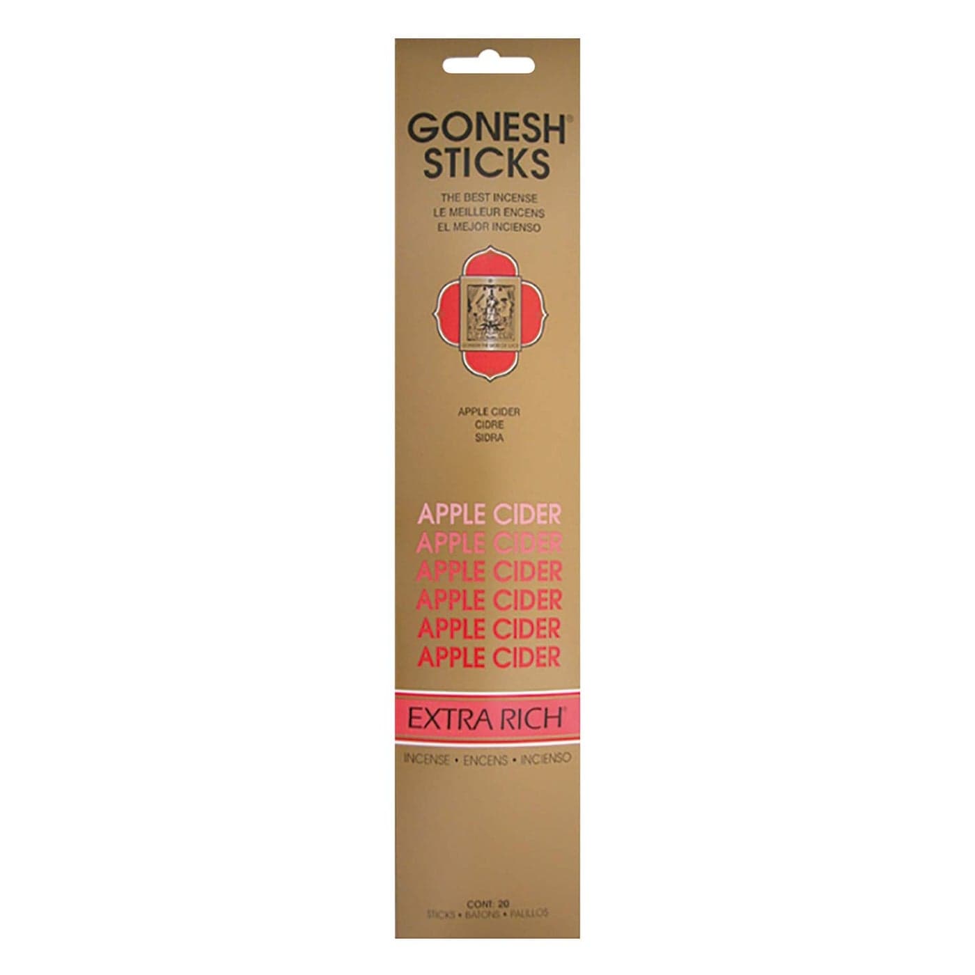 Gonesh GOXRAC Extra Rich Collection Apple Cider Incense Sticks