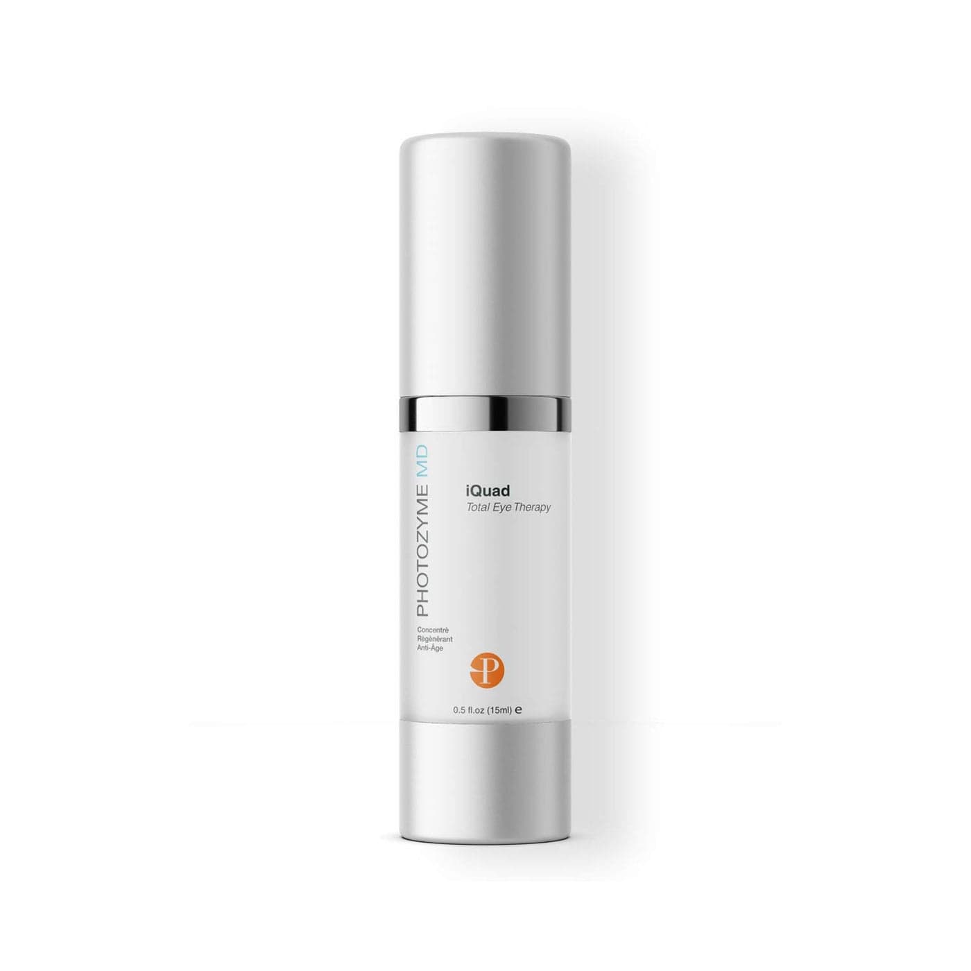 PHOTOZYME iQuad Total Eye Therapy with DNA Repair Enzymes Anti Aging Eye Cream Use to Reduce Bags Dark Circles Puffiness Firms and Tightens The Delicate Skin Surrounding The Eye 05 Fl Oz