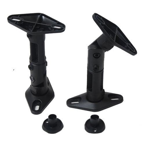 VideoSecu 2 Satellite Speaker Wall Ceiling Mounts Brackets 1EH Black 2 Pack