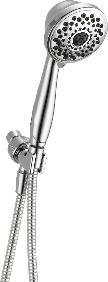 Delta Faucet 7-Spray Hand Held Shower Head with Hose, Chrome, 59346-PK