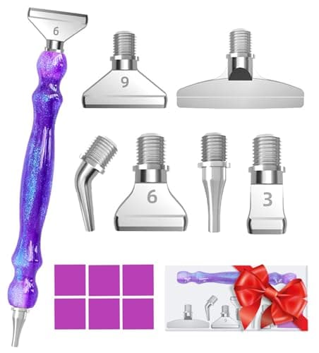 Hailivike 14PCS Screw in Diamond Art Pens 5D Milky Way Diamond Painting Pen Comfort Grip Diamond Art Tools with 6Pcs Pen Tips