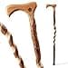Brazos Rustic Wood Walking Cane Twisted Sassafras Traditional Style Handle for Men Women Made in the USA 37