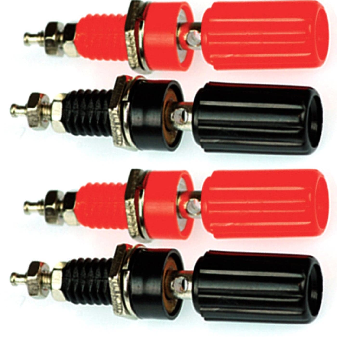 CESS Amplifier Terminal Connector Binding Post Banana Plug Jack Socket PanelChassis Mount Connectors Length18 4 Pack