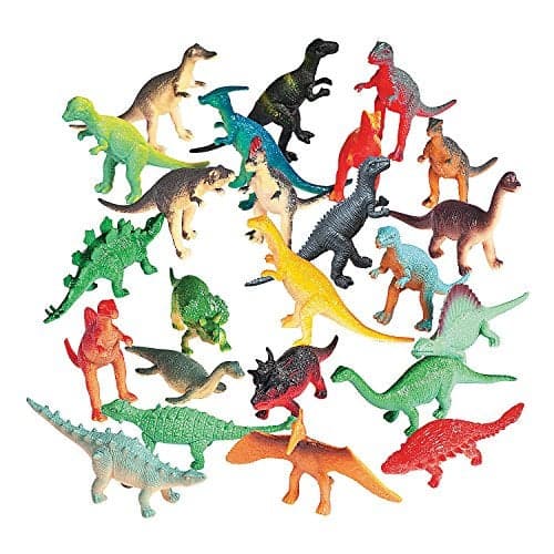Fun Express Vinyl Dinosaurs Realistic Dinosaur Figures Mini Dinosaur Toys Dinosaurs 72pack