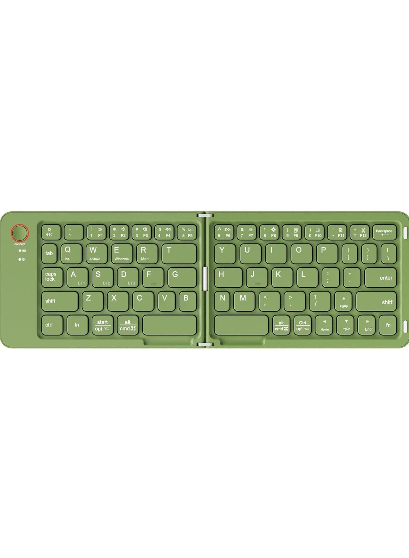 Foldable Bluetooth Keyboard, Portable Folding Keyboard, Rechargeable Mini Wireless Travel Keyboard for Windows iOS Android Tablet Smartphone