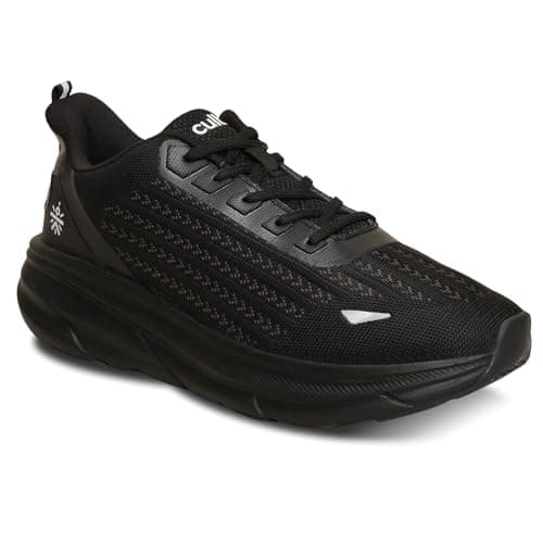 CULT Men's Raze Running Shoes, Enhanced Cushioning, Enhanced Grip, Lighweight, High Traction, Sports Footwear for Men (CS704041UK8_UK8_Black)