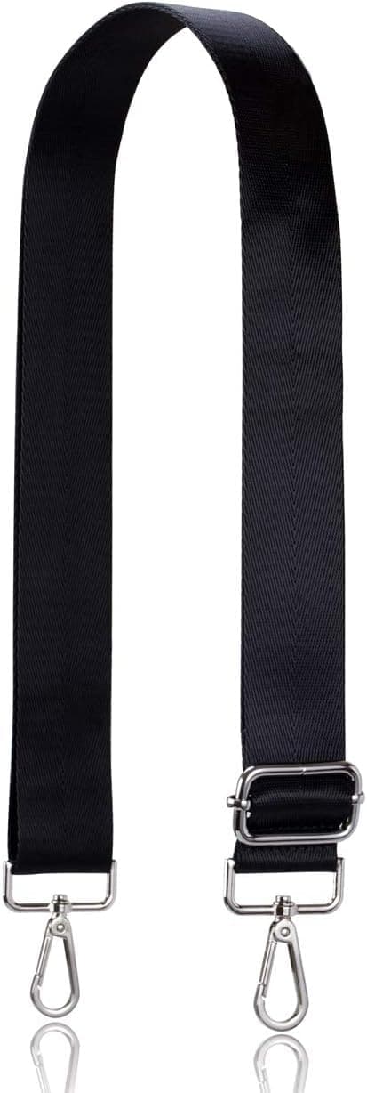 coku Multipurpose Replacement Adjustable Crossbody Sling Side Bag Strap Hand Shoulder Belt for Purse Strap, Camera Belt, Handbag, Messenger Bag with Swivel Snap Hooks (Black)