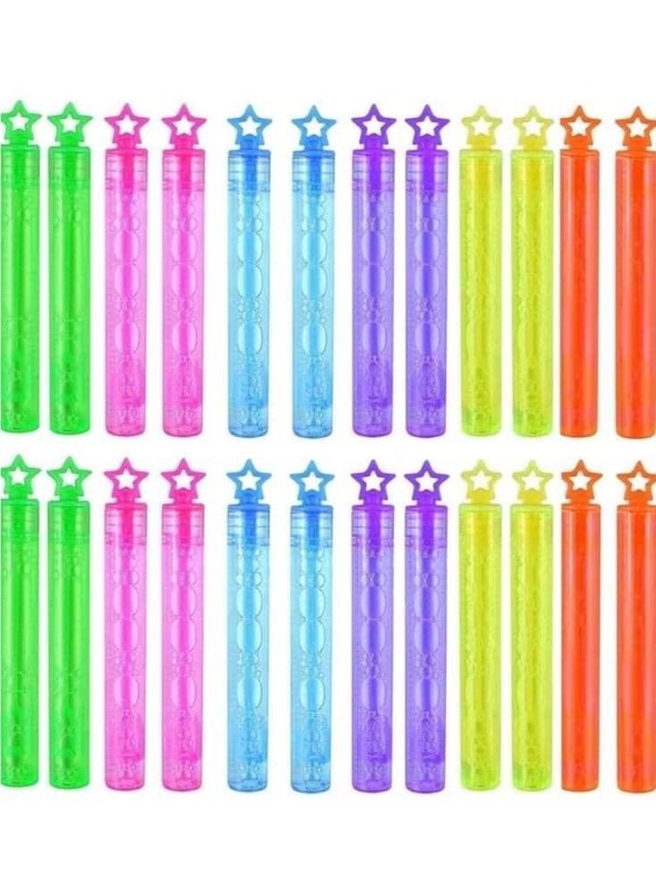 24-Piece Pattern Shaped Mini Bubble Wands Kids