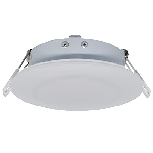 Facon 4.5inch 12V LED RV Puck Light - DLFST4-008/RVR4H-MH34, 3400K Warm White, Full Aluminum Recessed 12Volt Interior Ceiling Lights for RV, Camper, Trailer, Boat, cETL Certified