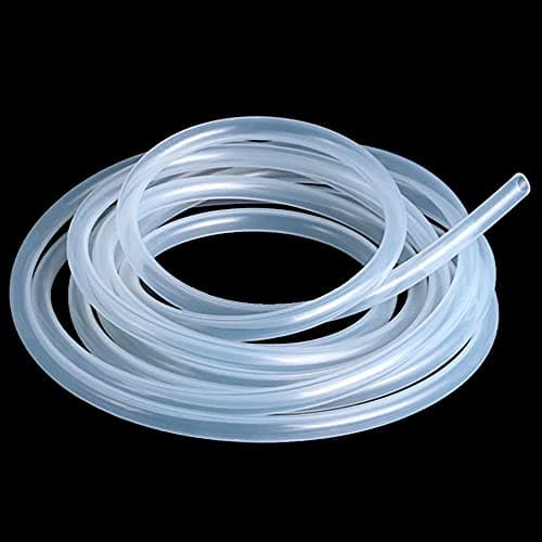ANPTGHT Silicone Tubing 2mm (2/25") ID x 4mm OD Food Grade High-temperature Pure Silicone Hose Tube Clear Pipe for Home Brewing Air and Liquid Transfer (Length 6 Meter- 19.68FT)