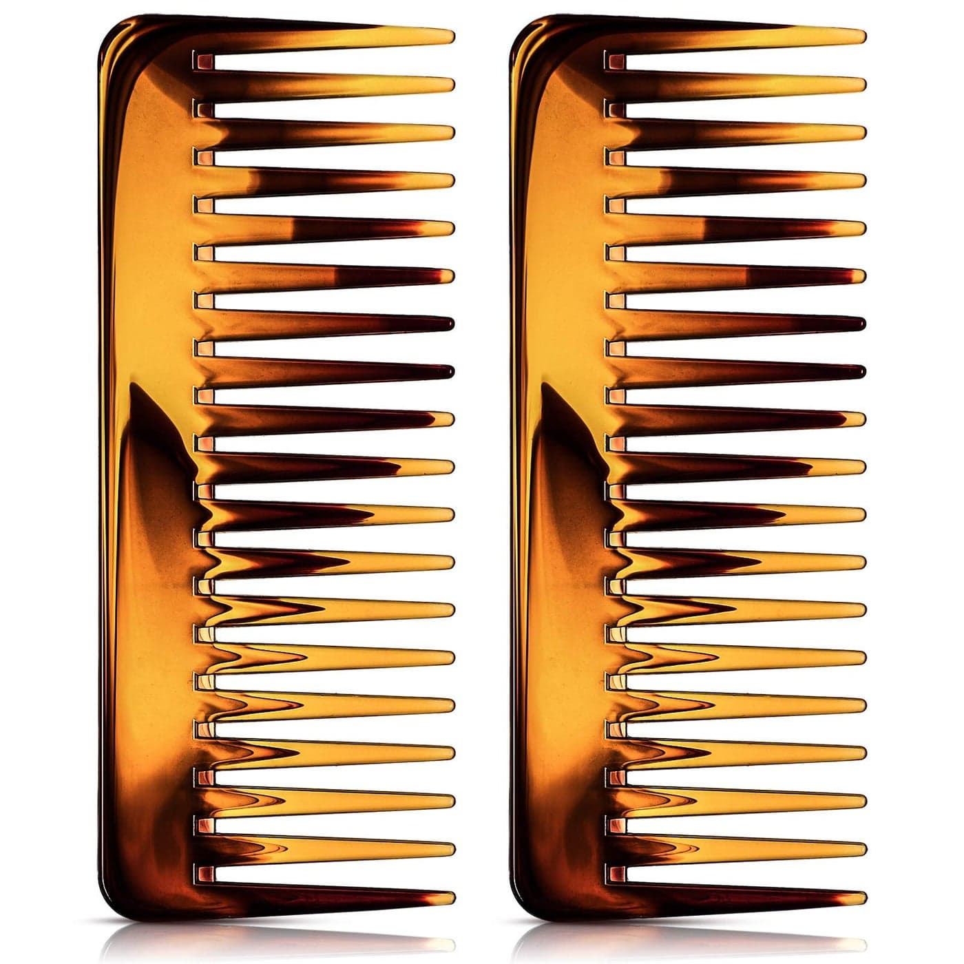 Patelai Wide Tooth Comb Large Hair Detangling Comb for Curly Wet Dry Hair No Handle Detangler AccessoriesBrown