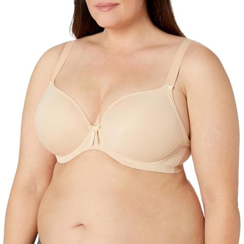 Elomi Women's Plus Size Bijou Underwire Banded Molded Bra, Sand,34F,UK