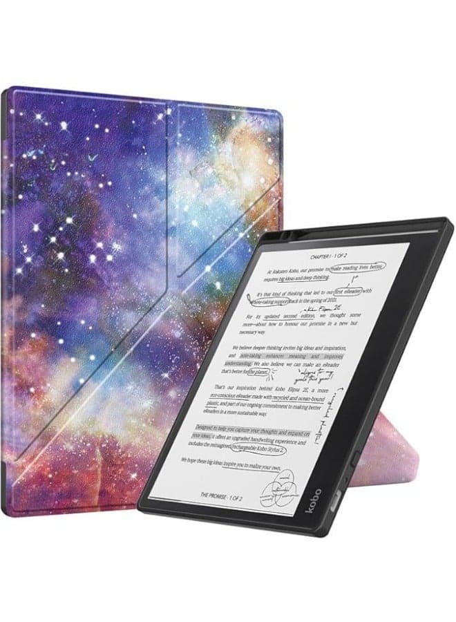 Case Compatible with Kobo Elipsa 2E 10.3 inch 2023 eReader, Multi-Angle Viewing Stand Cover with Pencil Holder, Auto Wake Sleep
