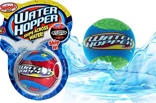 JARU Water Skipping Ball for Kids 1 Pack Skips on Water Squishy Swimming Pool Balls Fun Pool Toys for Kids 48 Years Old Up Outdoor Beach Games Party Favors 8801p