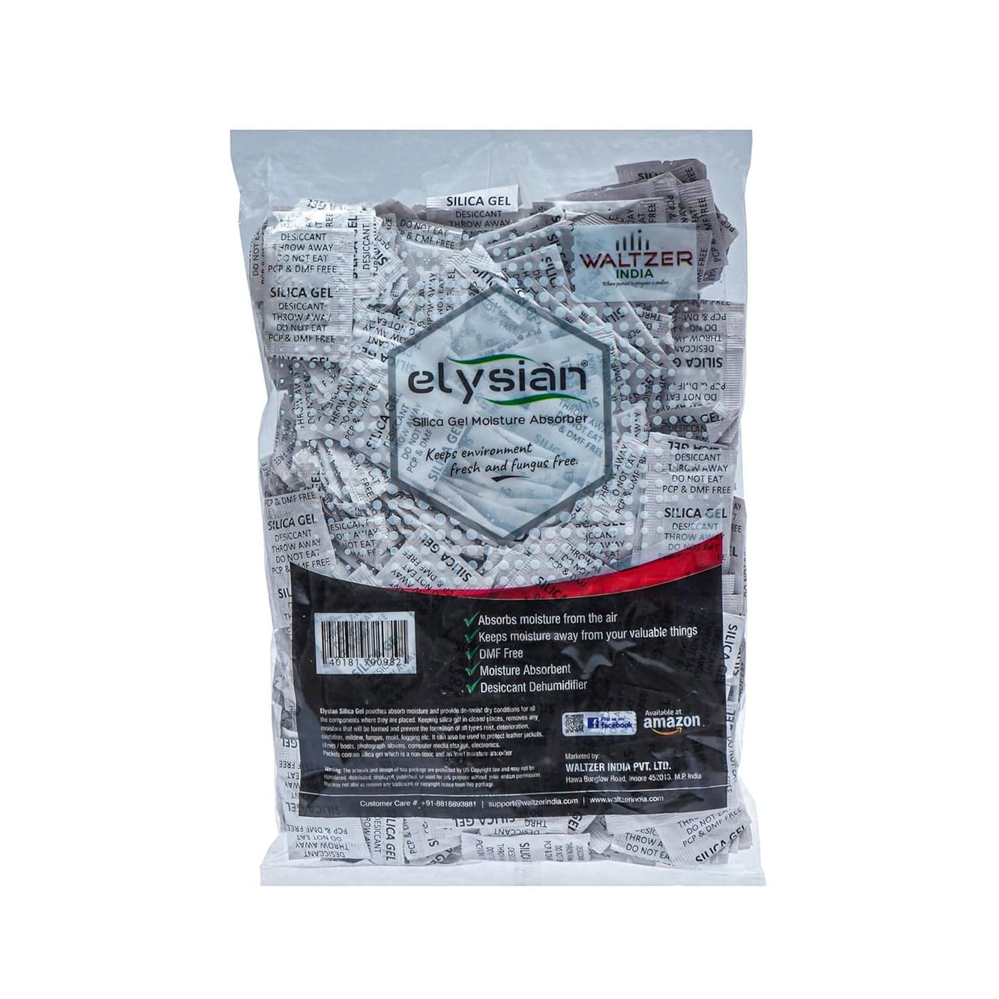 Elysian Silica Gel Pouch 1 gram Pouch WhiteDesiccantMoisture Absorbent 1 gram X 900Pcs aprox 900 Gram Moisture Absorber for Room Wardrobe Camera and Lenses to Avoid Moisture and Fungus