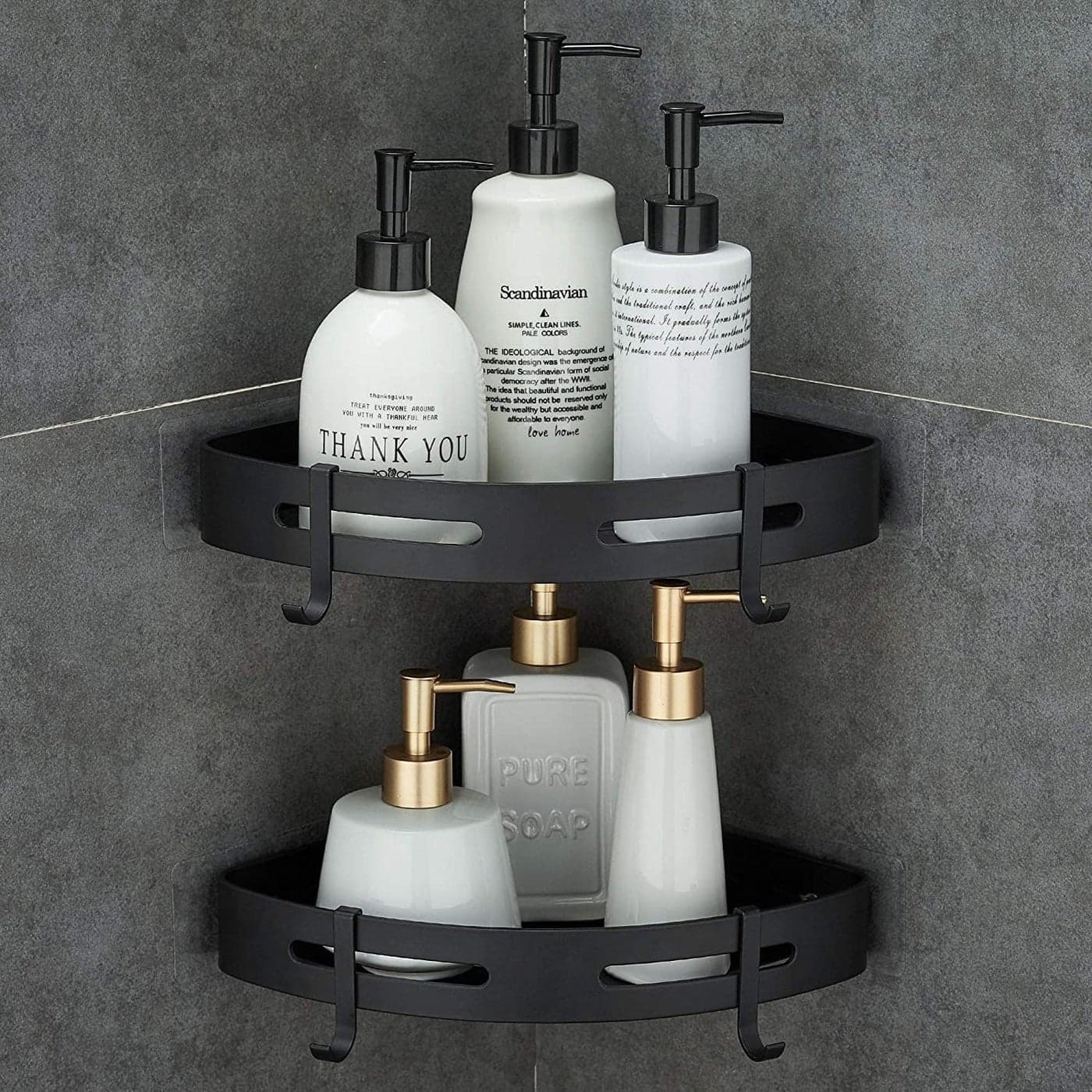 DINACO SelfAdhesive Aluminium Bathroom Corner Shelf Rack Bathroom Corner Organizer Stand Bathroom Organisers Storage Racks Bathroom ShelfShelves Corner Queen