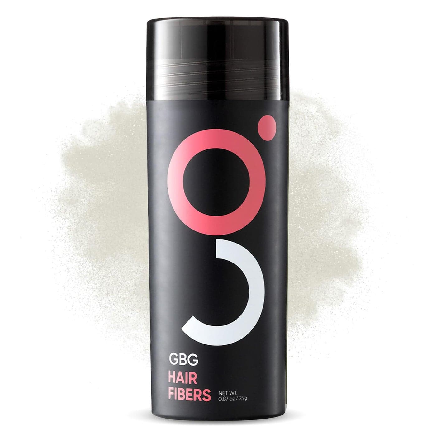 GBG Hair Fibers for Thinning Hair Bald Spots White 25g Bottle Conceals Hair Loss Instant Cover Up Volume in 30 Seconds Hair Powder for Women Men Cruelty Free