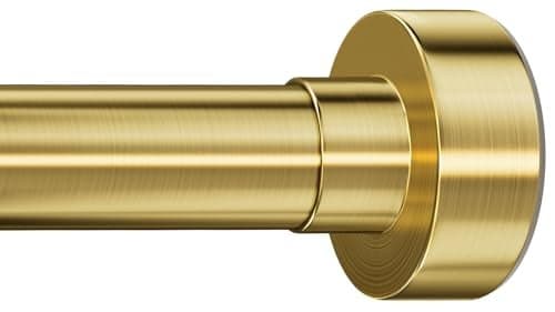 YNL Shower Curtain Rod 3496 Inches NonSlip Never Rust No Drill Tension Curtain Rod for Bathroom Window Room Divider Long Tension Rod Stainless Steel Brushed Gold