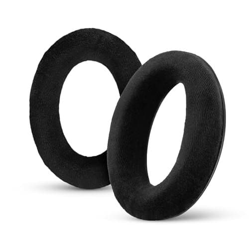 Replacement Earpads for Sennheiser HD598 CSSESR HD599 HD558 HD518 HD595 HD569 HD579 HD560 HD555 HD515 HD559 Headphones Soft Velour Extra Comfort by Brainwavz Black