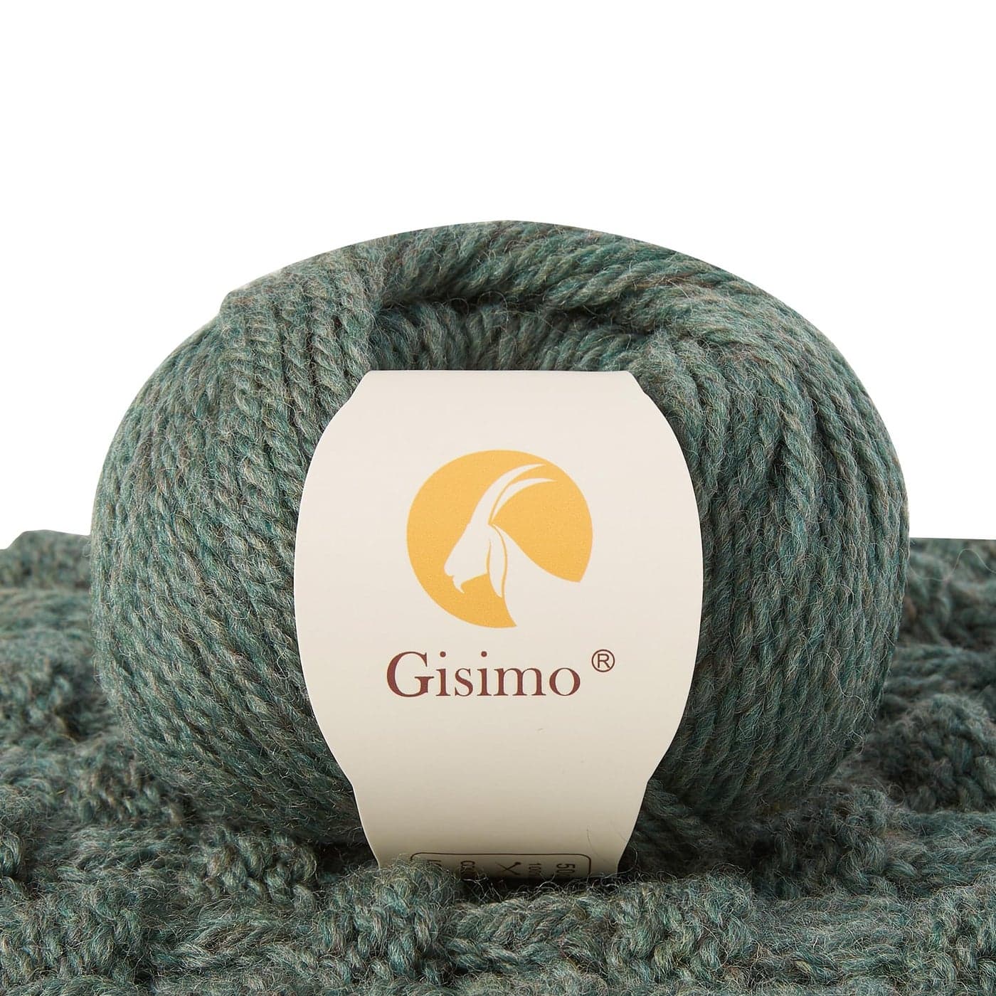 Gisimo 100 Merino Wool Yarn 3Ply Luxurious and Soft Yarn for Hand Knitting Crocheting Evergreen 1Ball