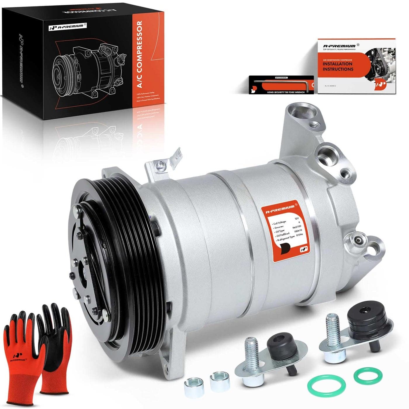 APremium Air Conditioner AC Compressor with Clutch Compatible with Nissan Altima 35L 20022006 Maxima 35L 20032008