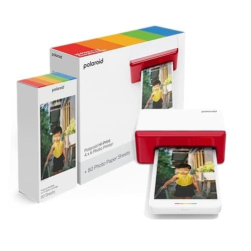 Polaroid HiPrint Bluetooth 4x6 Photo Printer Photo Paper Bundle 80 Sheets Included 6552
