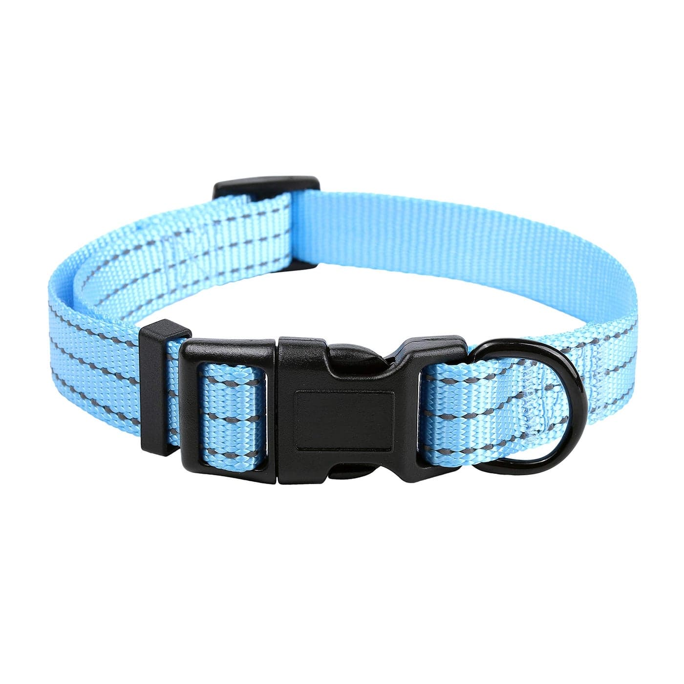 Mile High Life Dog Collar Nylon Reflective Dog Collars Light Weight Puppy Collars Blue Dog Collars for Small Dogs Solid Blue XSmall