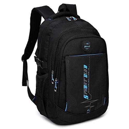 goldwheat School Backpacks Student Bookbag Casual Shoulder Daypack Travel Back Pack for Teen Boys