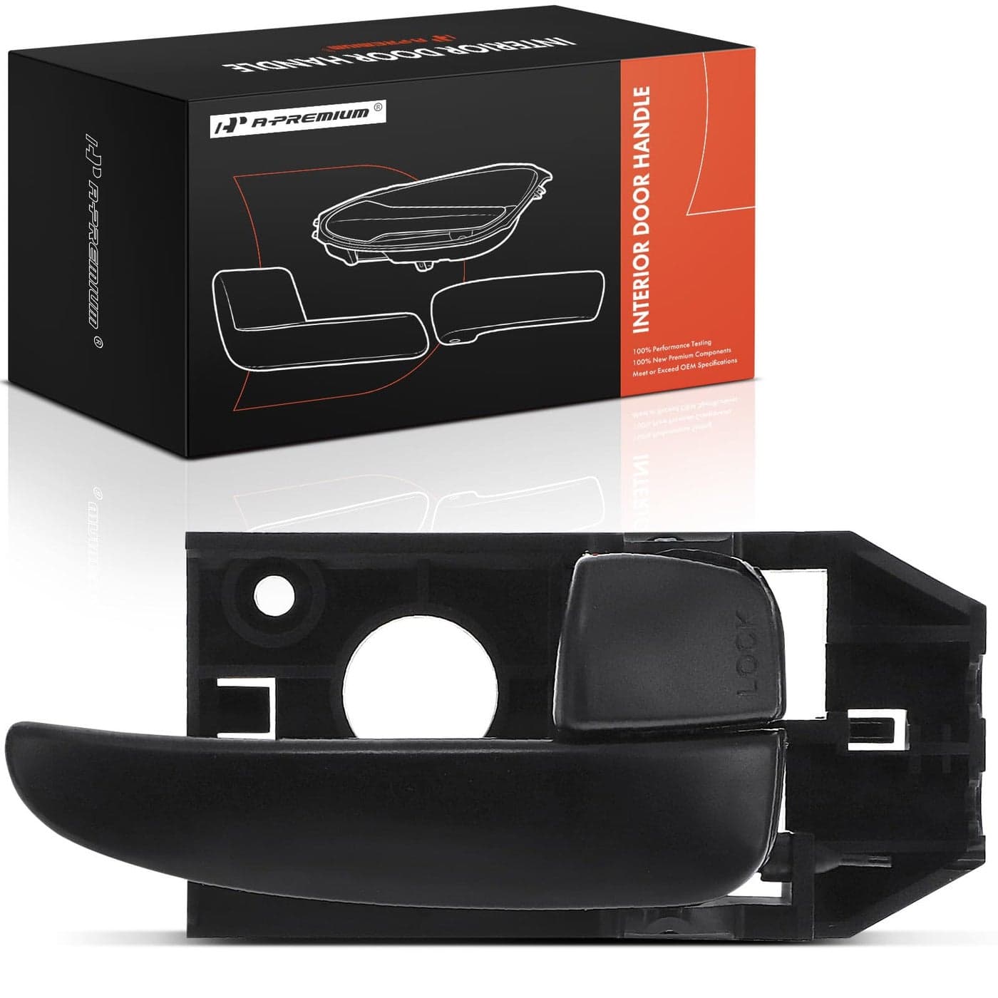 APremium Rear Right Passenger Side Interior Door Handle Compatible with Hyundai Elantra 20012006 Black Replace 836202D000CA 836202D000AX