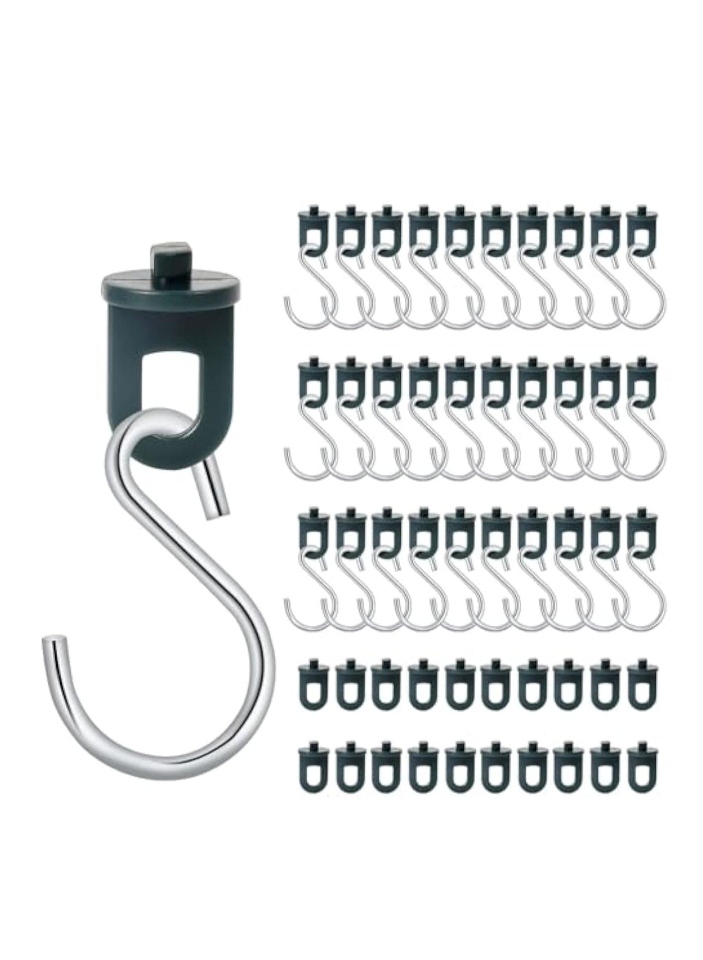 100Pcs Greenhouse Clips with Hooks, Sturdy Plant Holders with High Load Capacity, Hanging Devices for Greenhouse, Eyelets for Greenhouse Rails, Trellis Clips for Your Greenhouse and Paradise
